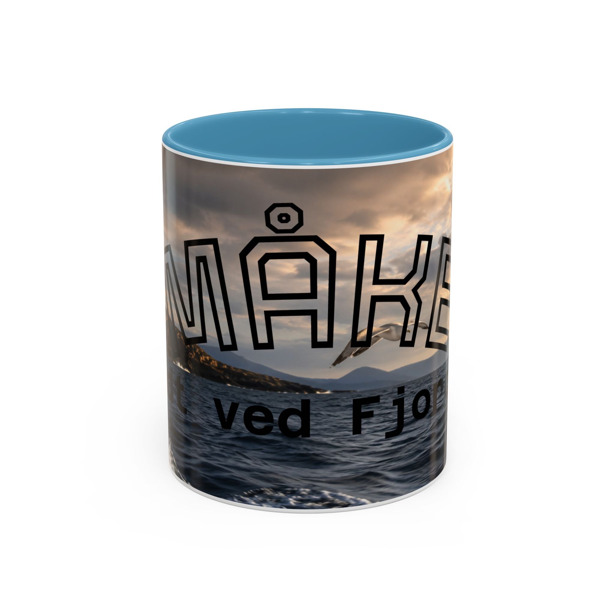 Accent Coffee Mug — "MAKEK" Fjord Scenic Coffee Mug (11/15oz)