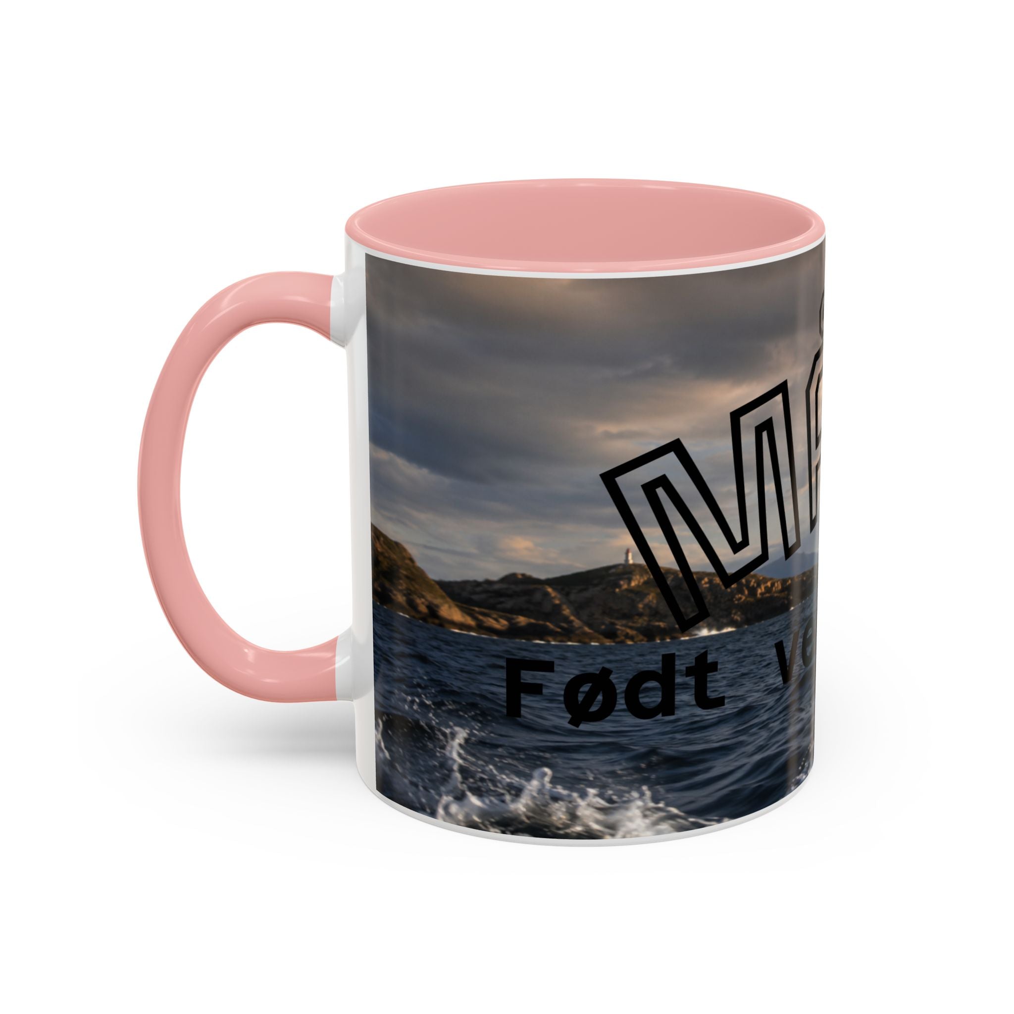 Accent Coffee Mug — "MAKEK" Fjord Scenic Coffee Mug (11/15oz)