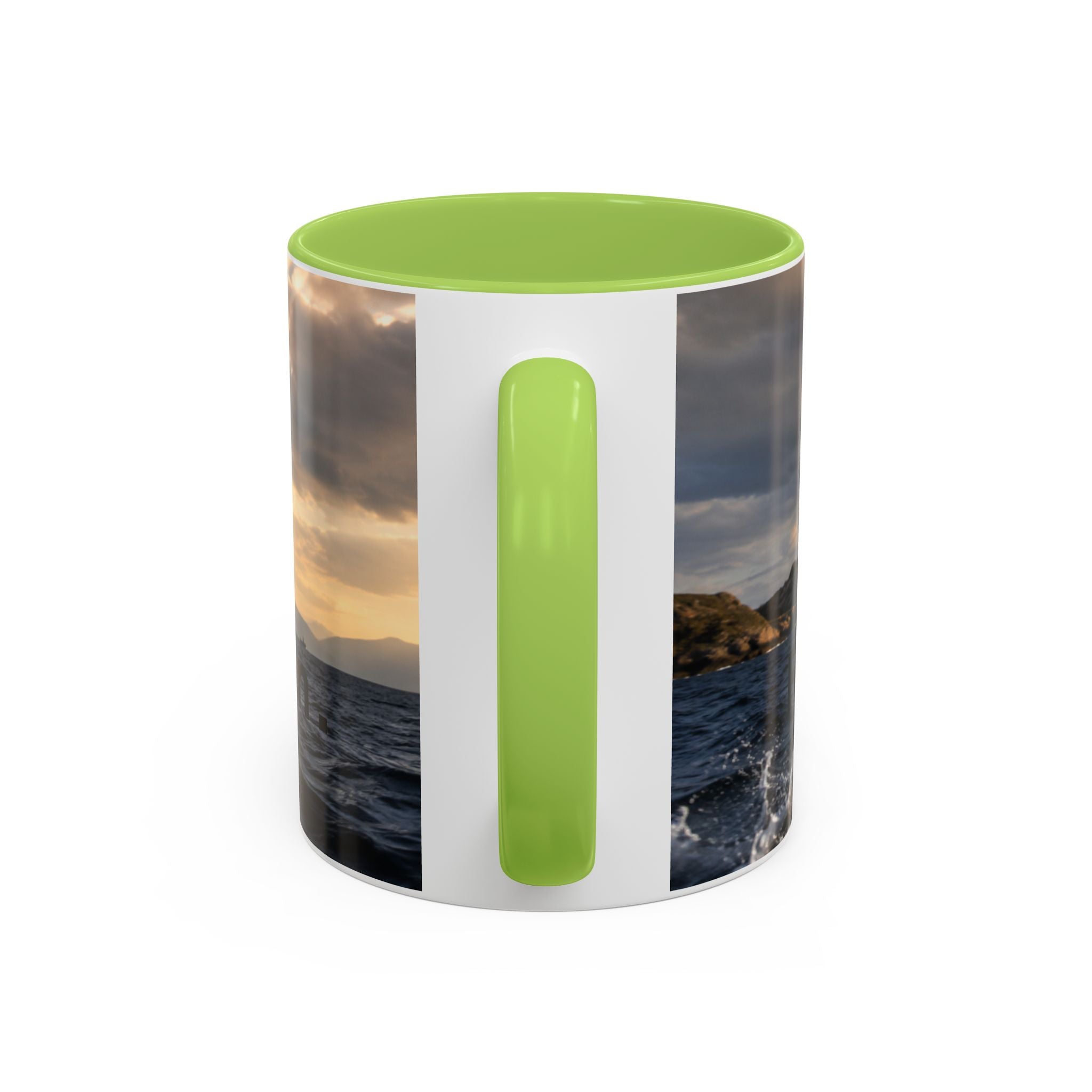 Accent Coffee Mug — "MAKEK" Fjord Scenic Coffee Mug (11/15oz)