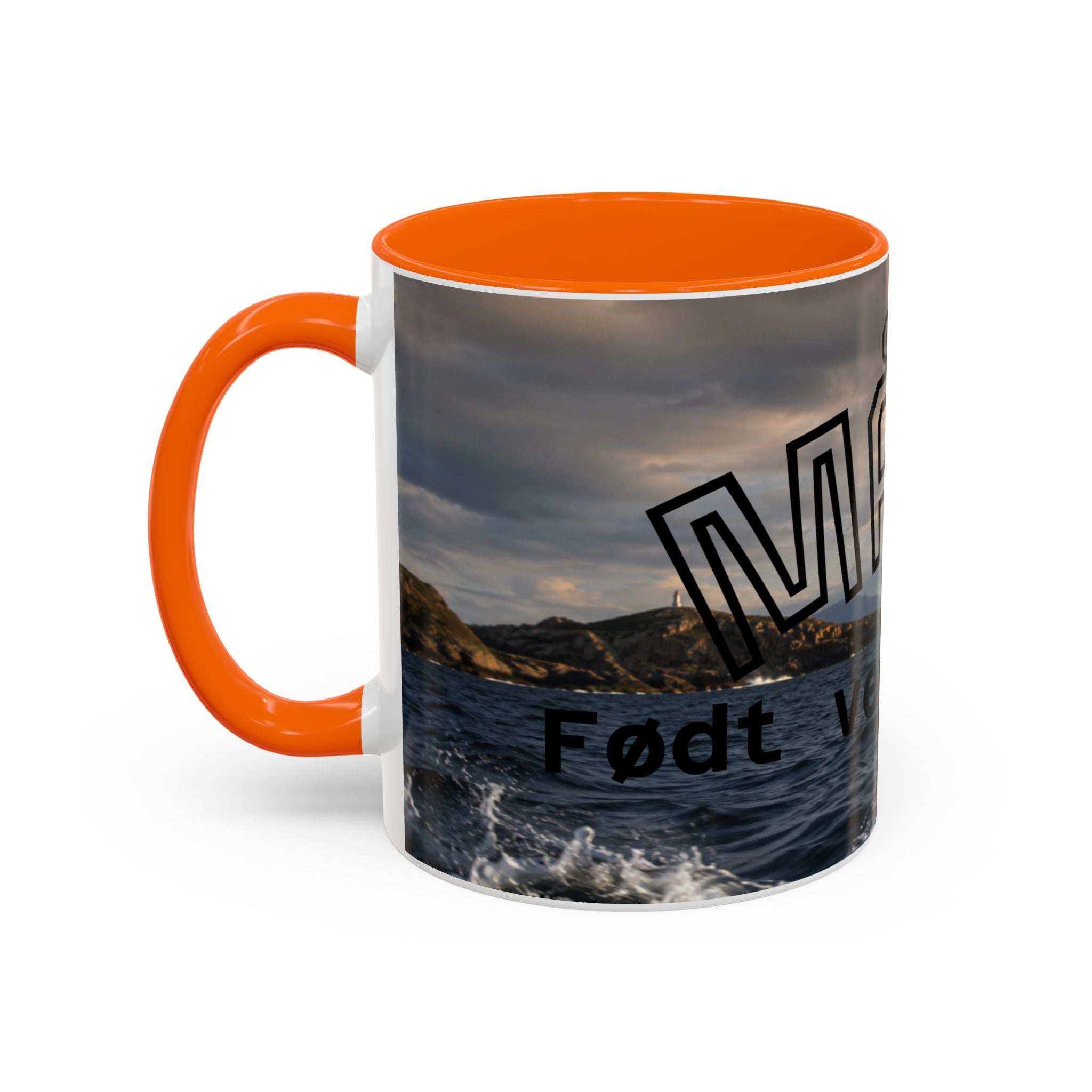 Accent Coffee Mug — "MAKEK" Fjord Scenic Coffee Mug (11/15oz)