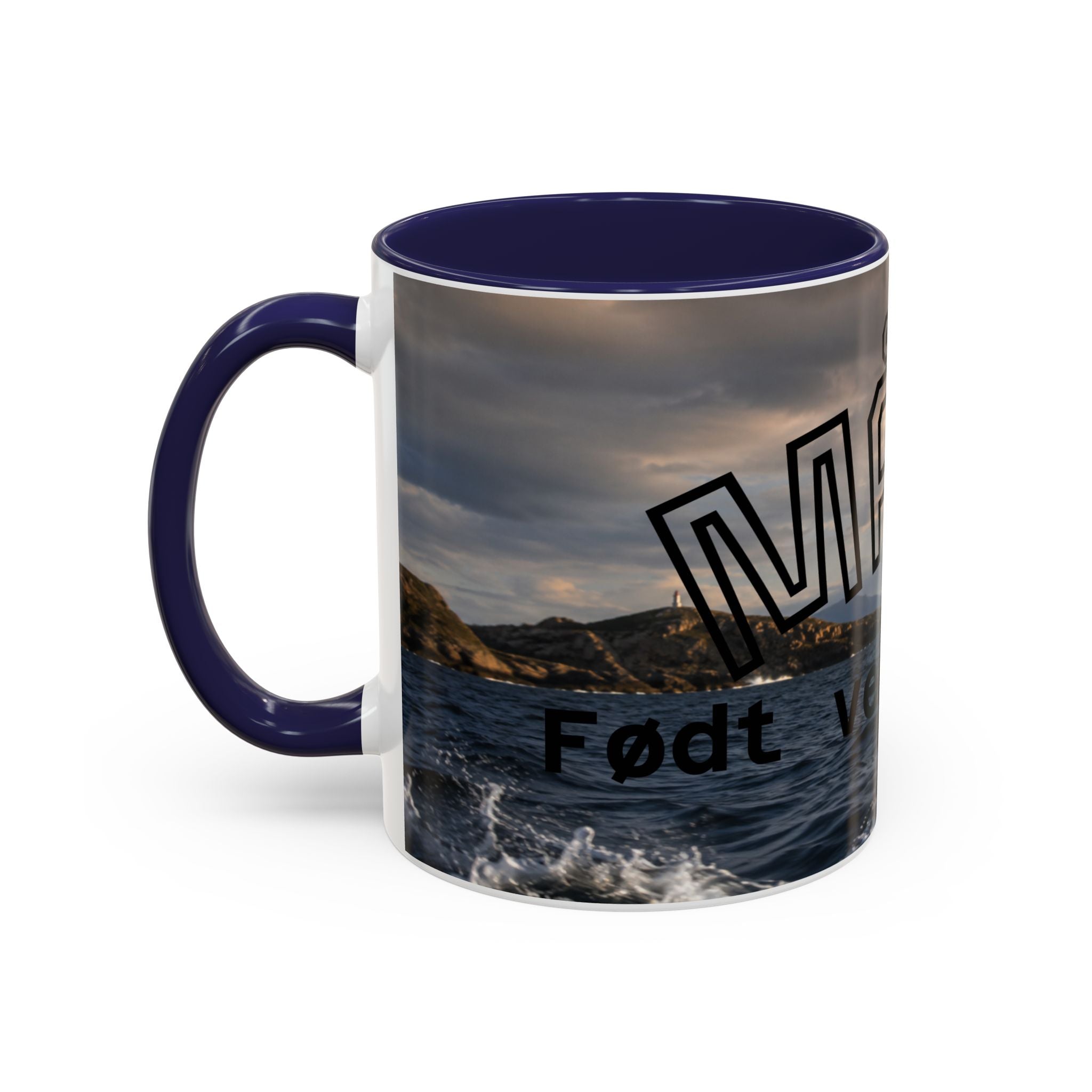 Accent Coffee Mug — "MAKEK" Fjord Scenic Coffee Mug (11/15oz)
