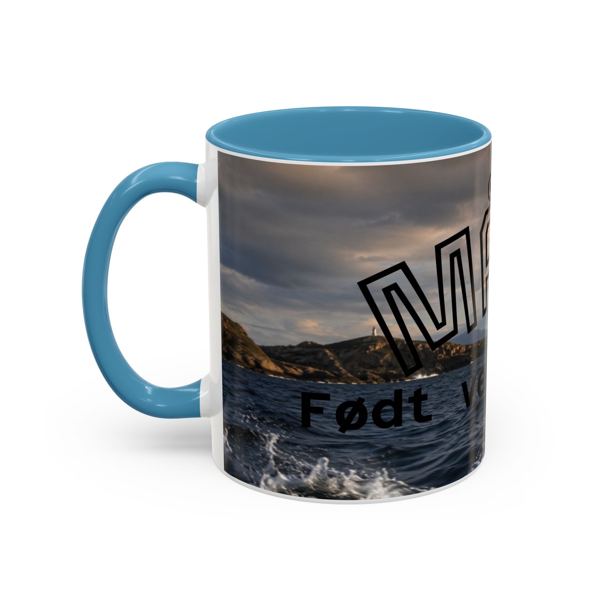 Accent Coffee Mug — "MAKEK" Fjord Scenic Coffee Mug (11/15oz)